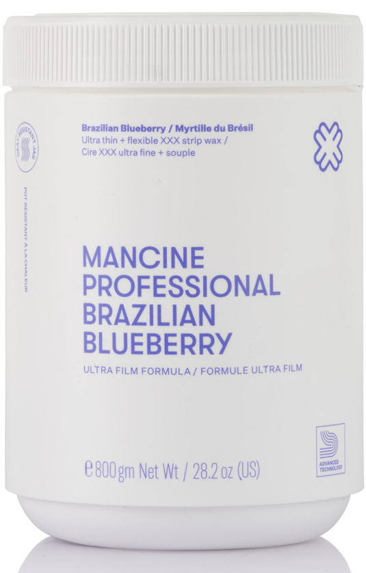 Mancine Professional Ultra Film™ Strip Wax / Brazilian Blueberry 800g