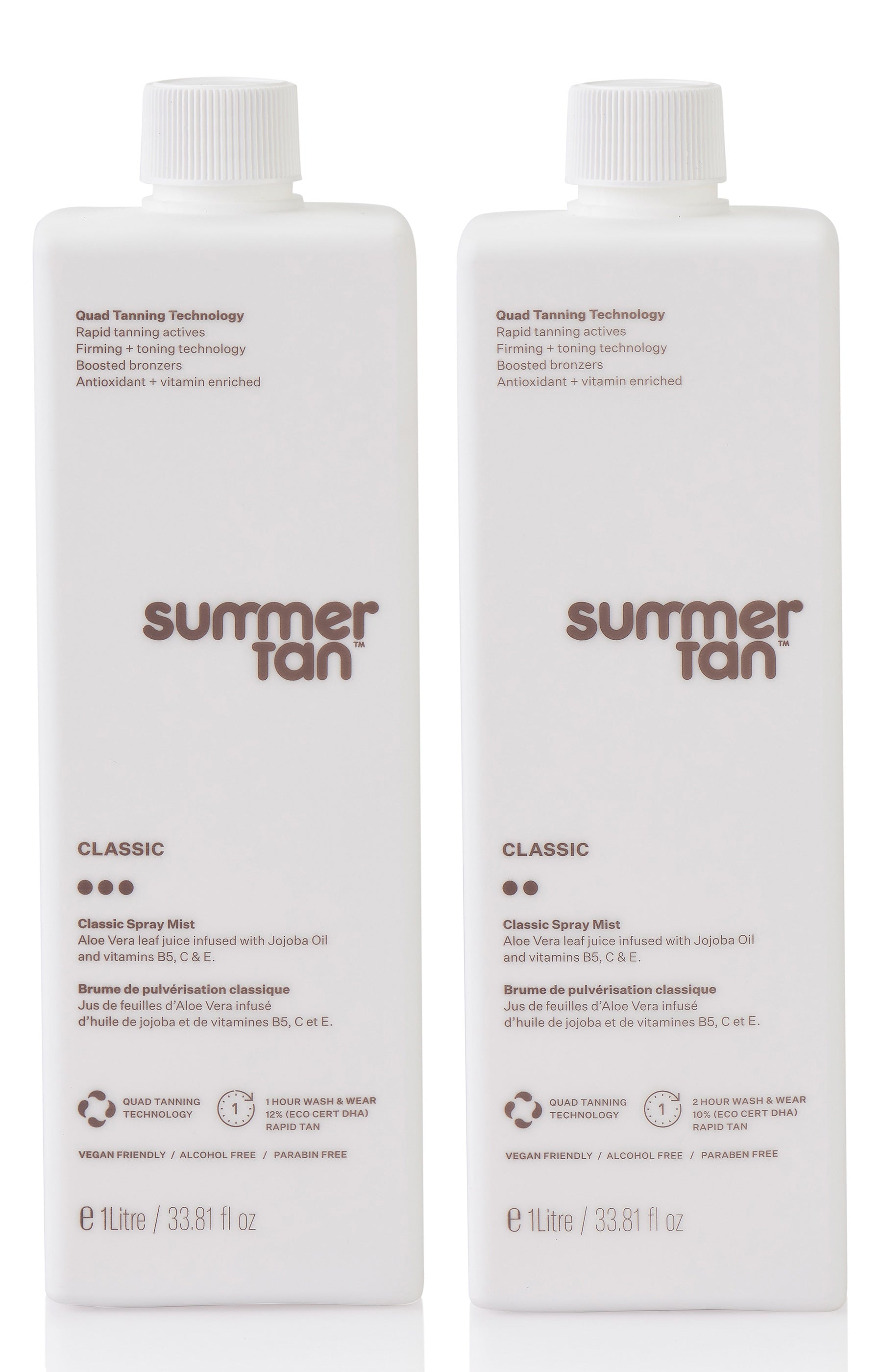 Summer Tan™ Professional Packs / Classic Spray Mist 2 x 1 Litre