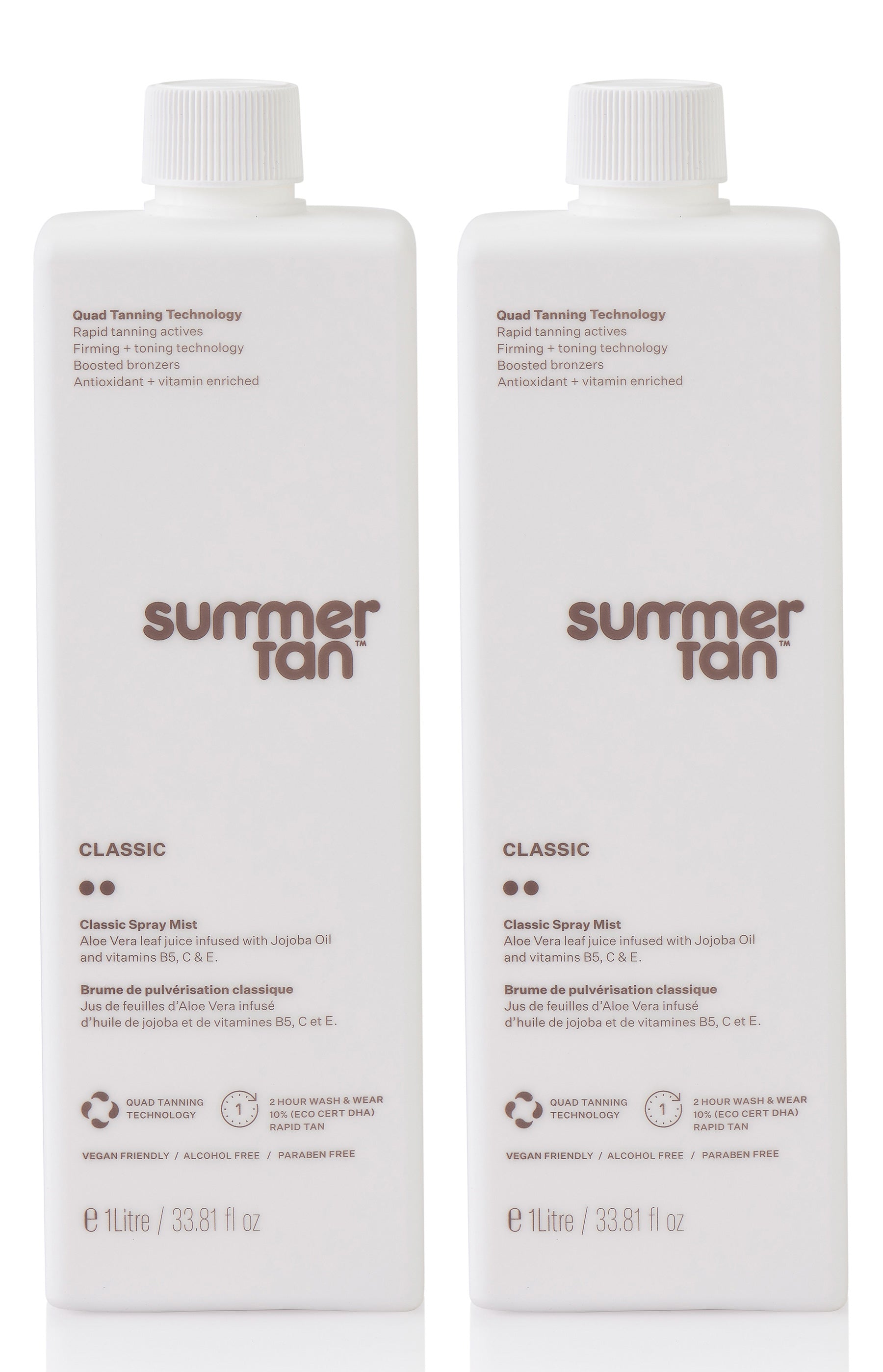 Summer Tan™ Professional Packs / Classic Spray Mist 2 x 1 Litre