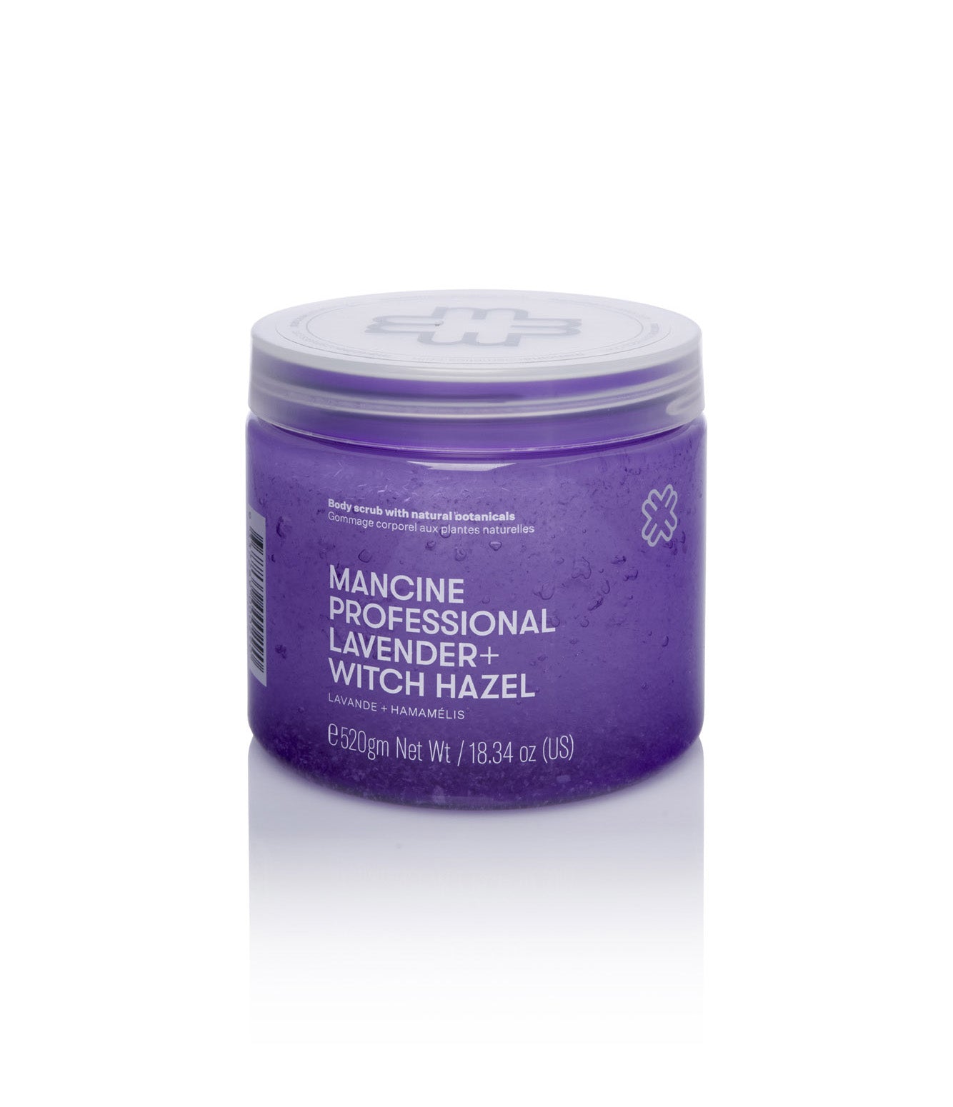 Mancine Professional Salt Body Scrub / Lavender + Witch Hazel 520g