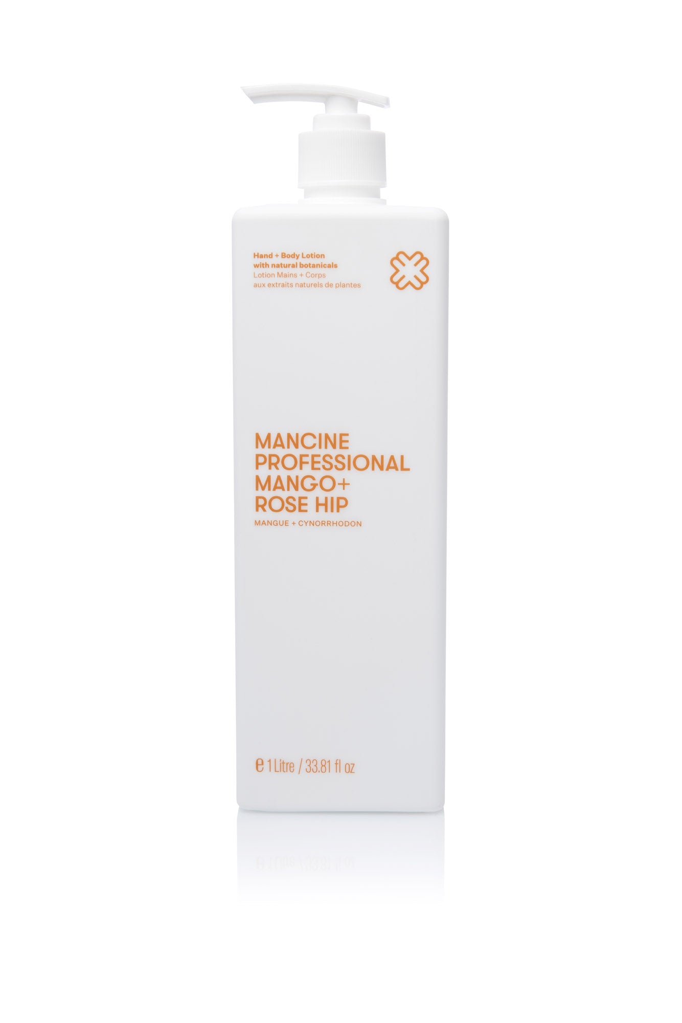 Mancine Professional Hand + Body Lotion / Mango + Rose Hip 1 Litre