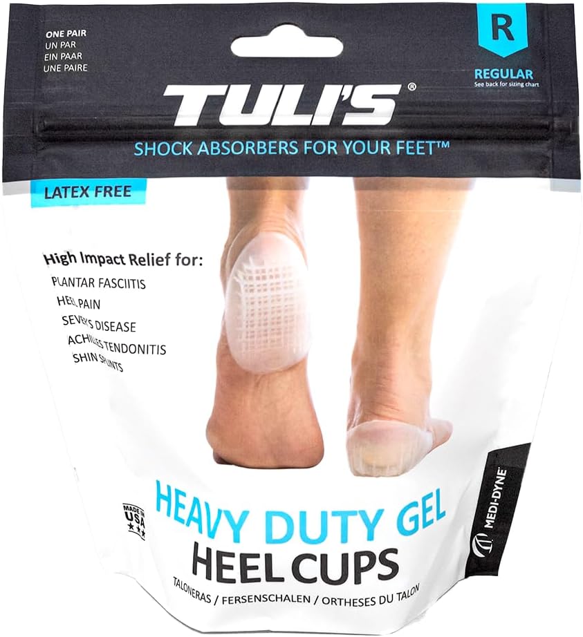 TULI'S Heel Cups / Heavy Duty Gel - for high impact activities
