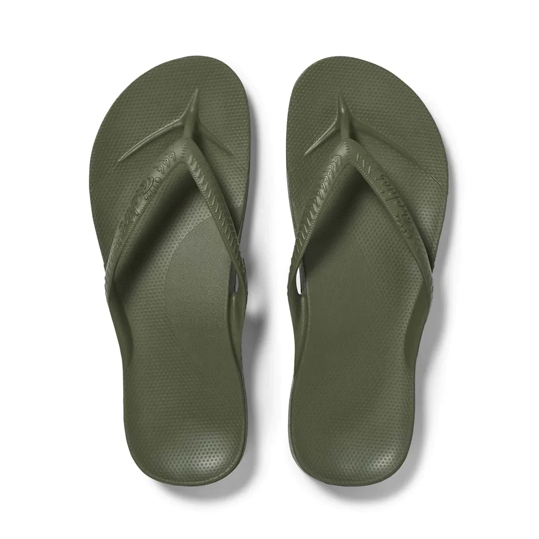Archies Arch Support Thongs / Khaki