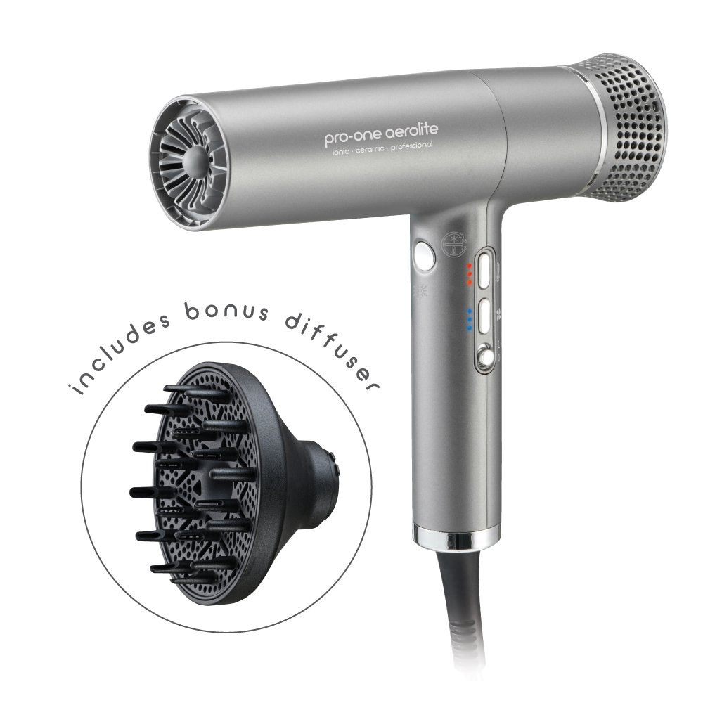 Pro-One Aerolite Hairdryer / Titanium