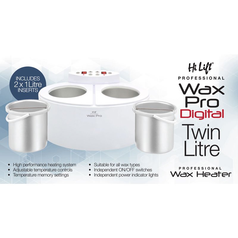 Hi Lift Wax Pro Digital Professional Wax Heater Twin Litre