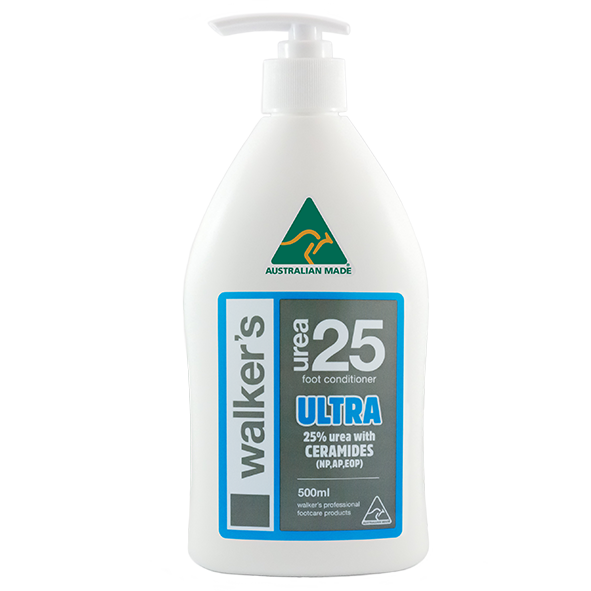 Walker's ULTRA 25% Urea with Ceramides for dry, cracked & callused heels 500ml