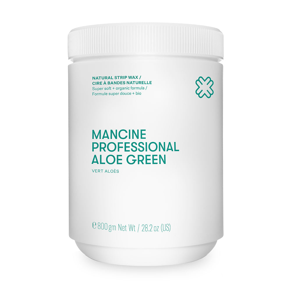 Mancine Professional Natural Strip Wax / Aloe Green 800g