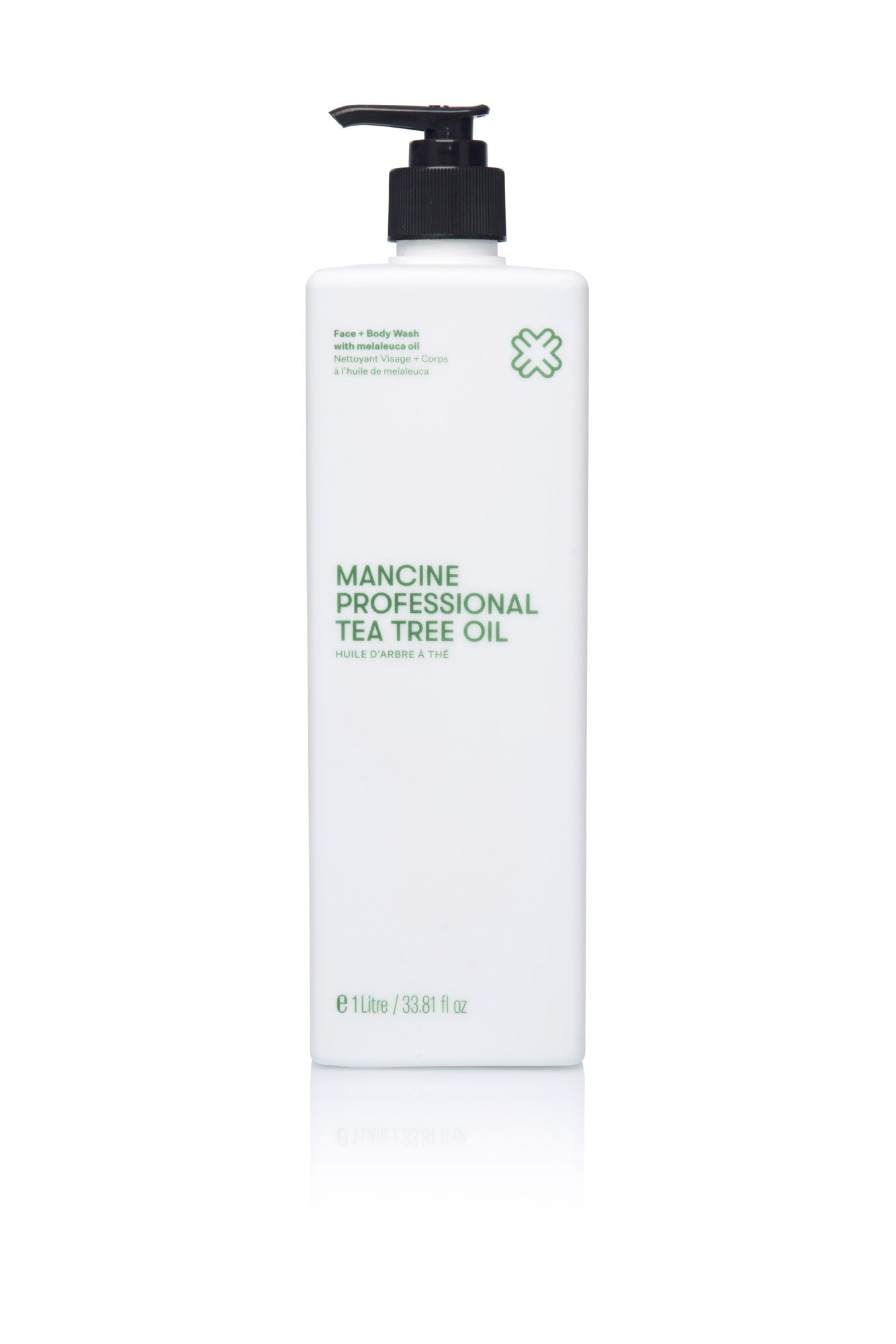 Mancine Professional Tea Tree Oil Face & Body Wash 1 Litre