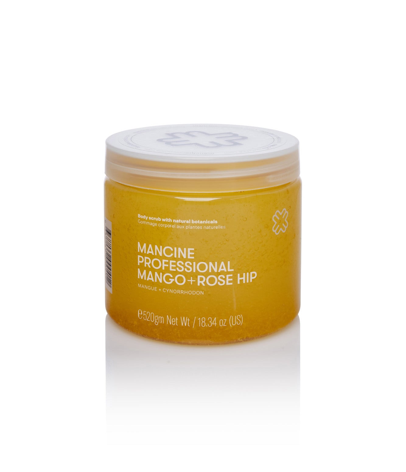 Mancine Professional Salt Body Scrub: Mango + Rose Hip 520g